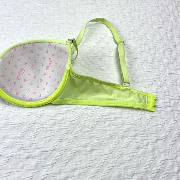 BUY 1 ONE GET 1 FREE Lili pink 34b neon bright yellow demi bra - Picture 6 of 10